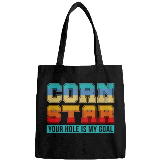 Lacrosse Gift Corn Star Dein Hoch ist mein Ziel Cornhole Player Retro Bags