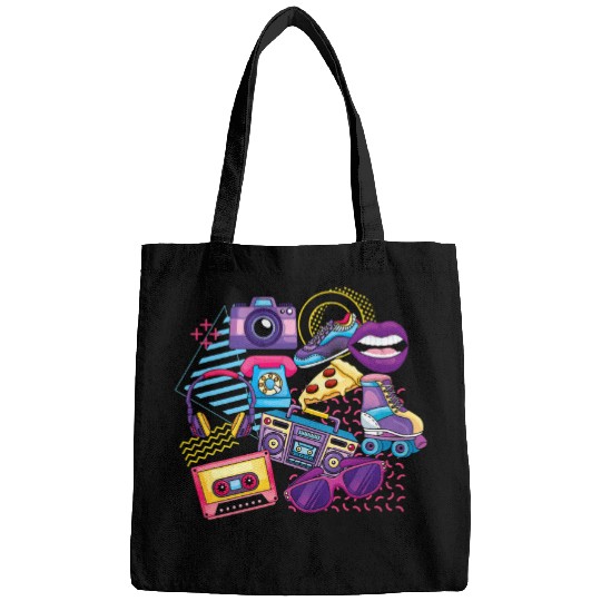 Cassette 80s Music Lover 1980s Costume Party Retro Eighties Bags