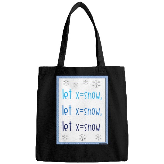 Holiday Math Teacher Let it Snow Variable Algebra Bags