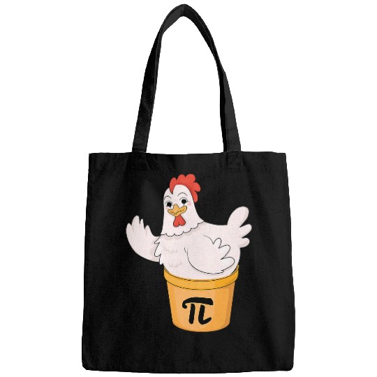 Chicken Pot Pie Funny Math Pi Day Funny Cute Food Lovers Bags