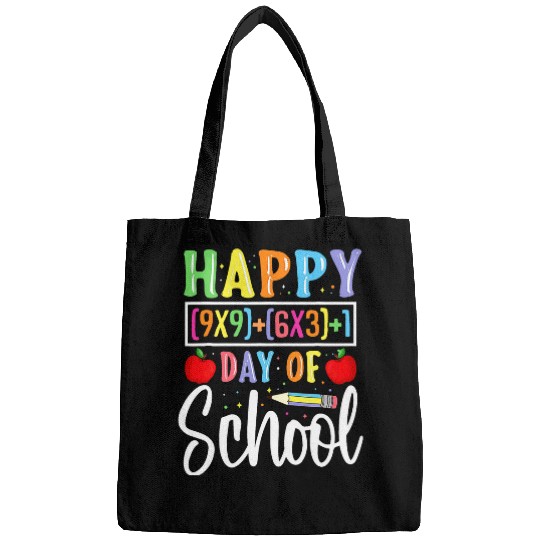 Happy 100 Days Of School Math Teacher Math Formula Groovy Bags