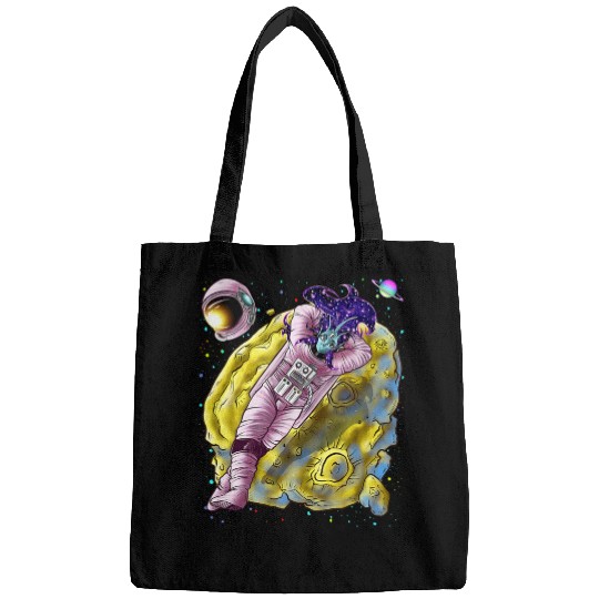 Anime Alien Girl Astronaut Nostalgia Wave Design Bags