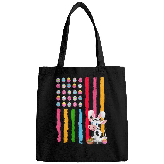 American Flag Easter Eggs Bunny Cow Eggs Basket Farmer Bags