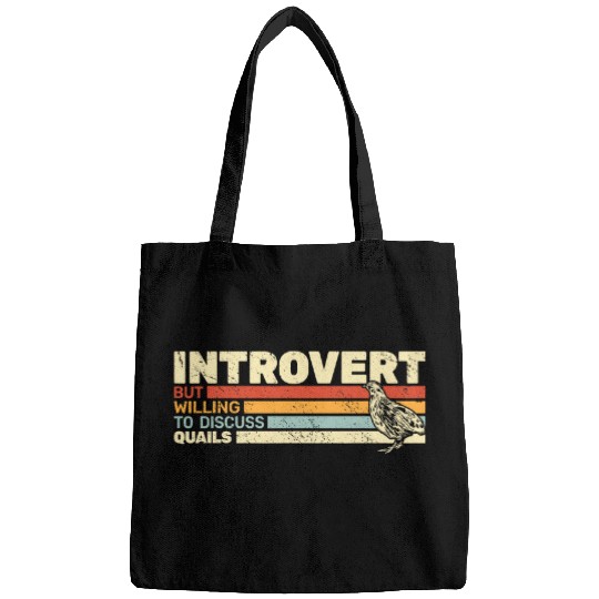 Introvert but willing to discuss Quails retro quail hunting Bags
