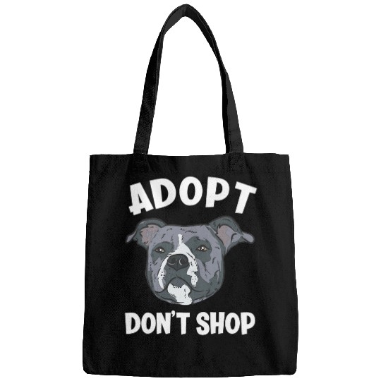 Adopt Dont Shop Funny American Pitbull Terrier Bags