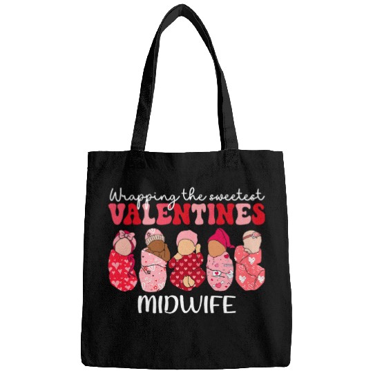 Groovy Wrapping The Sweetest Valentines nurses Midwife Women Bags