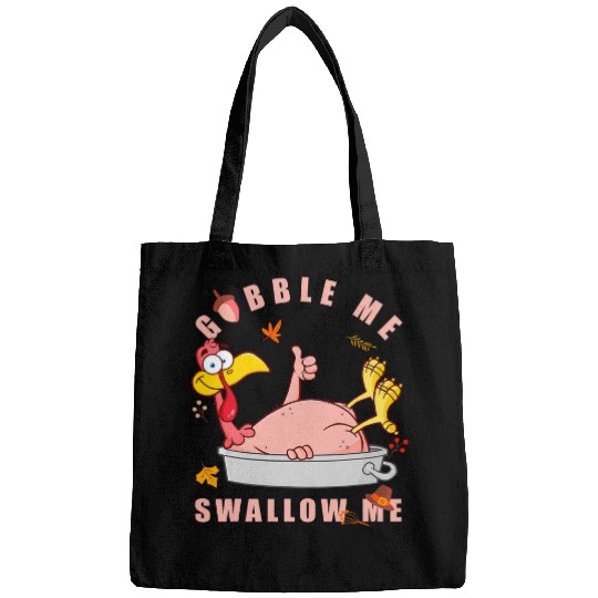 Lacrosse Gift Gobble Me Swallow Me Turkey Thanksgiving Family matching Bags