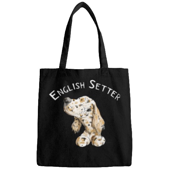 Funny English Setter Dog I Gifts For Dog Lover Dog Art Gift 4 Bags