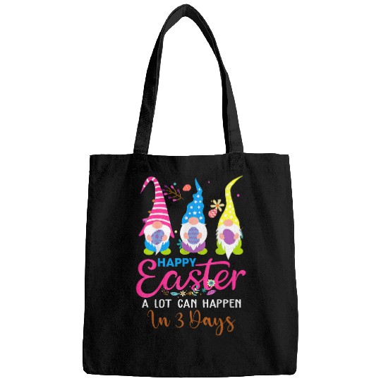 A lot Can Happen In 3 Days Hallelujah Easter Gnomes Womens Bags