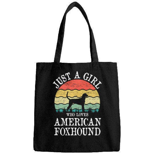 Just A Girl Who Loves American Foxhound Dog Lover Bags