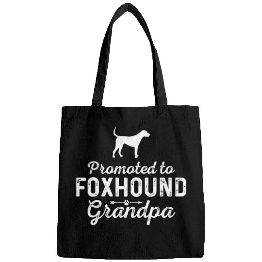Mens Promoted to FOXHOUND Grandpa Funny FOXHOUND Dad Ever Bags