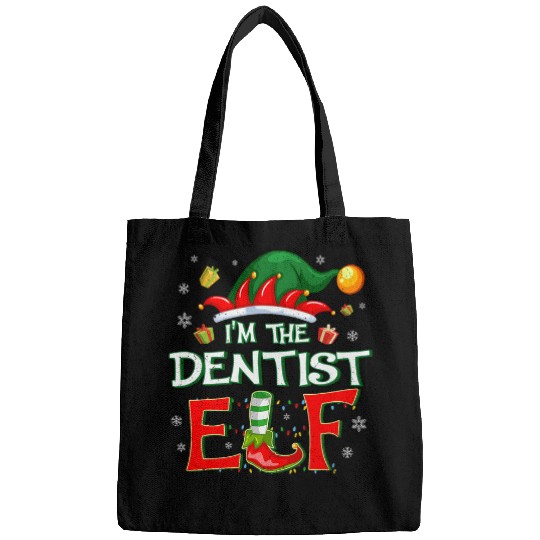 Im The dentists Elf Fun Christmas Dental Tech Bags