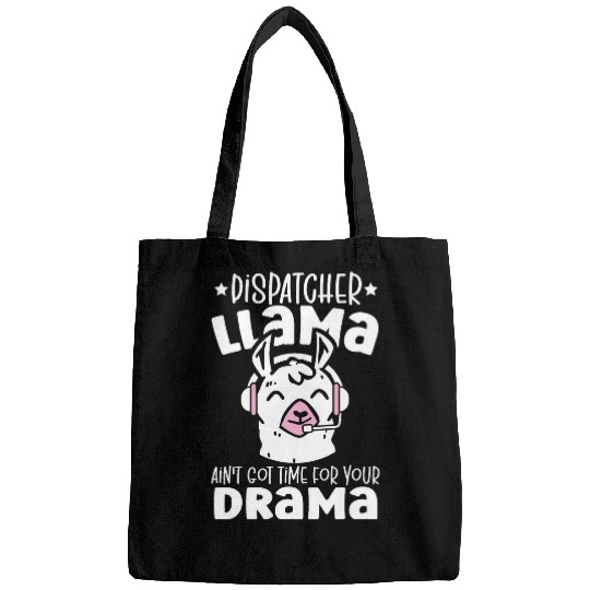 Llama Lover 911 Dispatch Operator Call Taker Funny Dispatcher Llama Bags