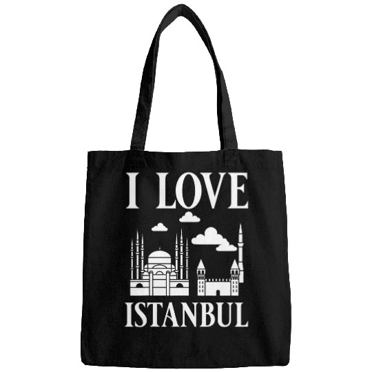 Istanbul Turkey City Skyline Map Travel 223 Bags