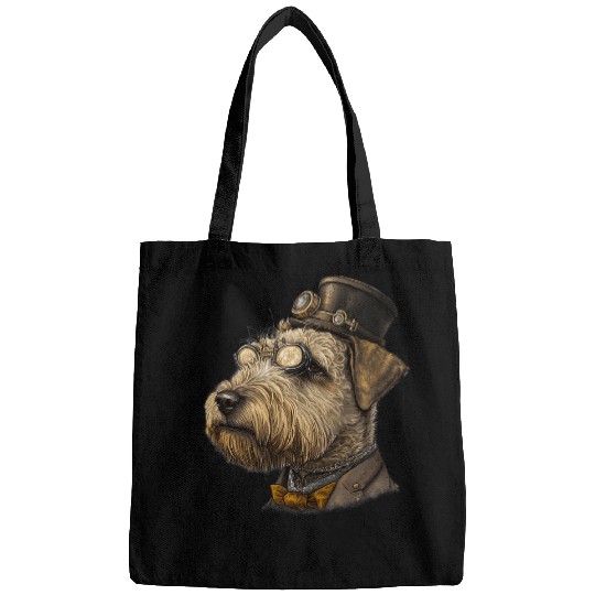 Gothic Steampunk Soft coated wheaten terrier Bags