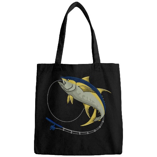 Fishing Tuna Rod Fisherman Angler Fisher Saltwater Fish Fisher Bags