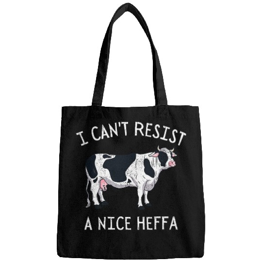 Cow Lover Funny I Cant Resist A Nice Heffa Heffer Retro Cow Lover Bags