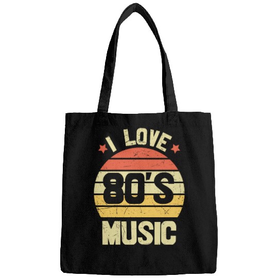 I Love 80s Music 2Fun I Love 80s Music vintages Retro Bags
