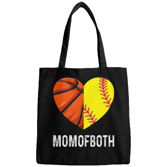 Basketball Softball Mom of Both Bags