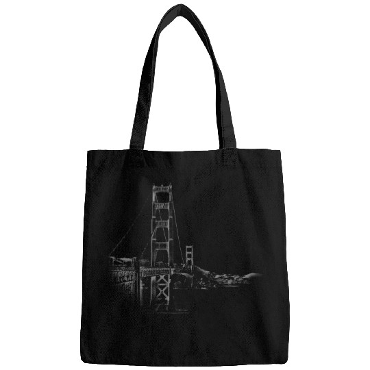 Foggy Golden Gate Bridge Bags