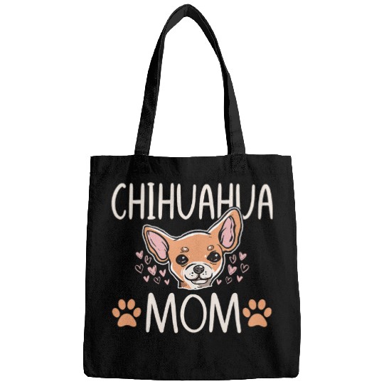 Chihuahua Mom Funny Dog Lover Love Puppy Owner Gift Women Bags
