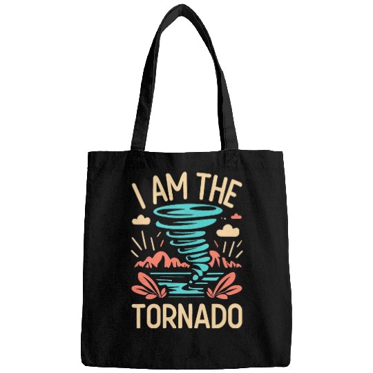 I Am The Tornado Meteorologist Hurricane Twister Bags