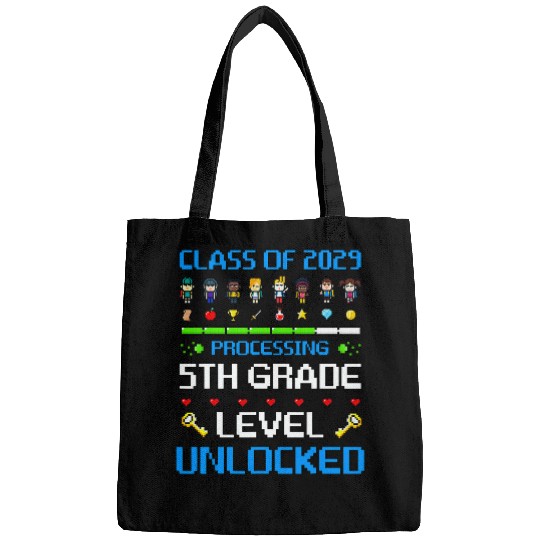 5th Grade First Day of School Class of 2029 Video Games Bags