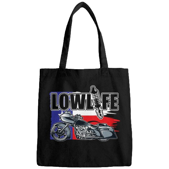 Bagger Motorcycle Texas Flag  Chicano Vicla Lowrider Bikes Bags