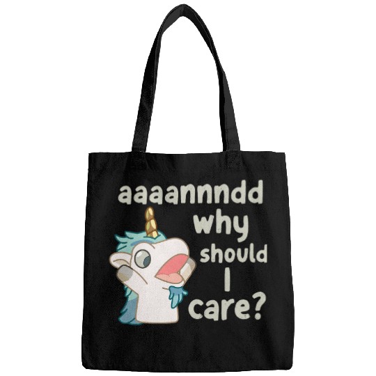 Annnd Why Should I Care Unicorse Blue Heeler Bags