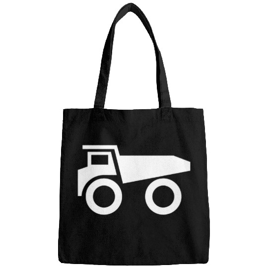 Dump Truck Silhouette Logo Bags