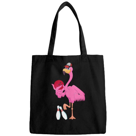 Flamingo Playing Bowling Matching Player Coachs Birds Lover Bags
