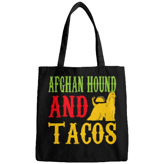 Afghan Hound And Tacos Pet Lovers Funny Bags