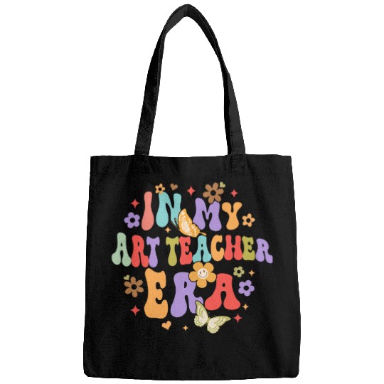 Art Teacher Back To School Funny In My Art Teacher Era Bags