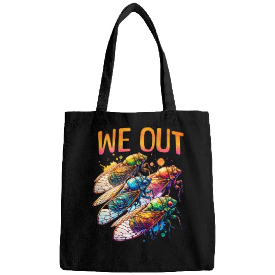 Funny Cicada 2024 Bruh We Out Entomologist 2024 Bags