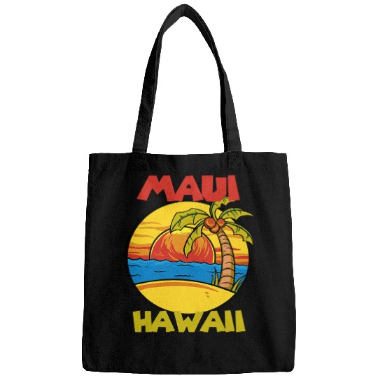 Surf Life Maui Palm trees Hawaii Vacation Ocean Surfing Bags