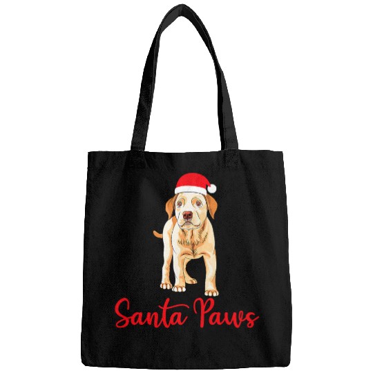 Funny Yellow Lab Christmas Santa Labrador Retriever Bags