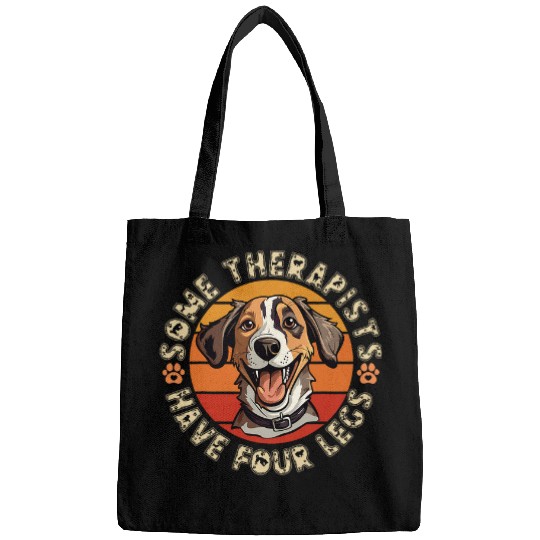 aaa Some Therapists Have Four Legs Beagle Bags
