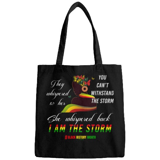 I Am The Storm Afro Women Resist Melanin Locd Up Messy Bun Bags