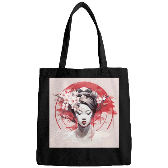 Geisha Blossom Revival A Futurism Art Affair Bags