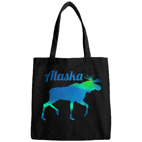 Alaska Moose Souvenir Keepsake Alaskan Northern Lights Adult Bags