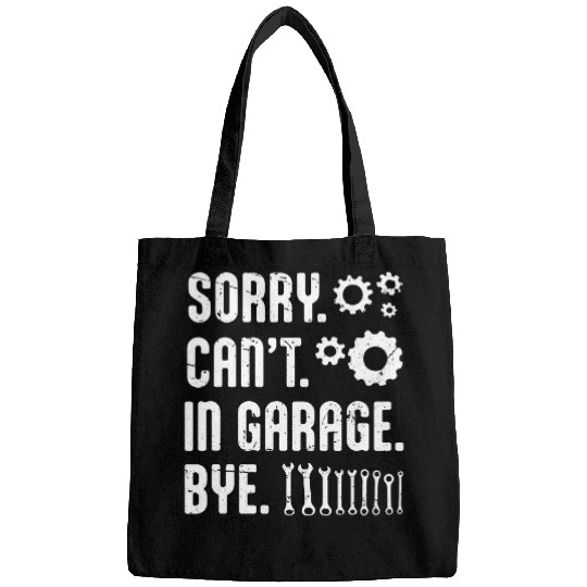 Garage Auto Car Mechanic Motorcycle Handyman   Funny T Bags