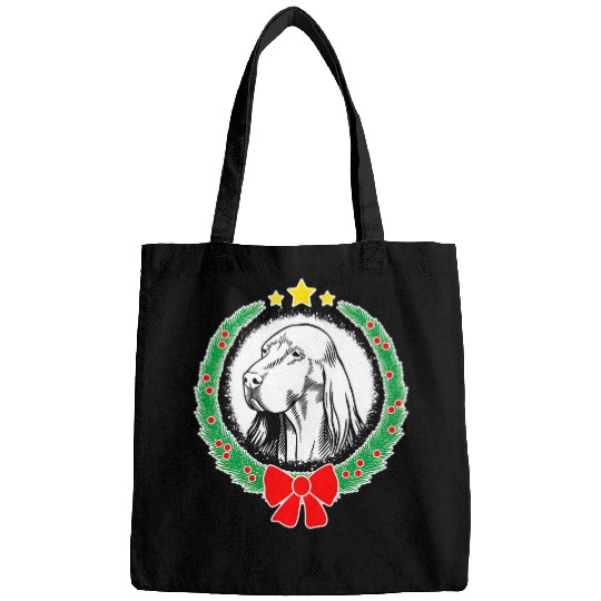 English Setter Christmas xmass Dog Bags