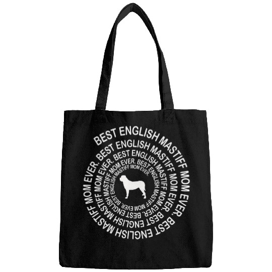 bests English Mastiff Mom Ever Spiral Dog Lover Mothers Day Bags