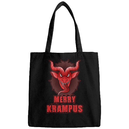 Goats Lover Merry Krampus 2Half Goats Half Demon Christmas Bags
