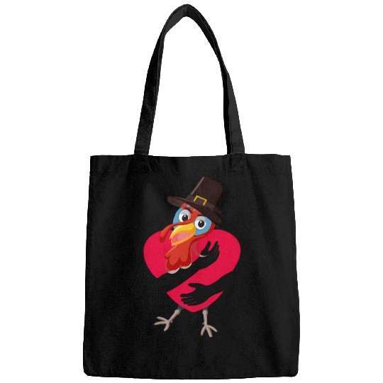 Funny Peace Love Thanksgiving Turkey Christmas Bags