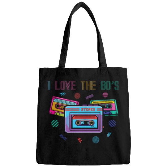 I Love The 80s Music 80s Rock Cassette Collector Bags