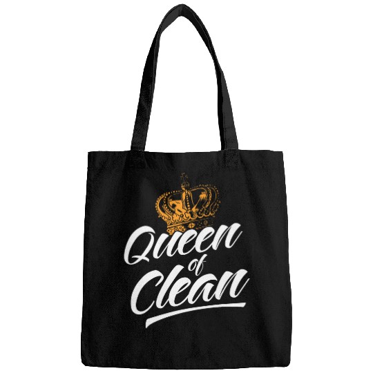 Funny Queen Of Clean Cleaning Lady Janitor Cleaner Bags