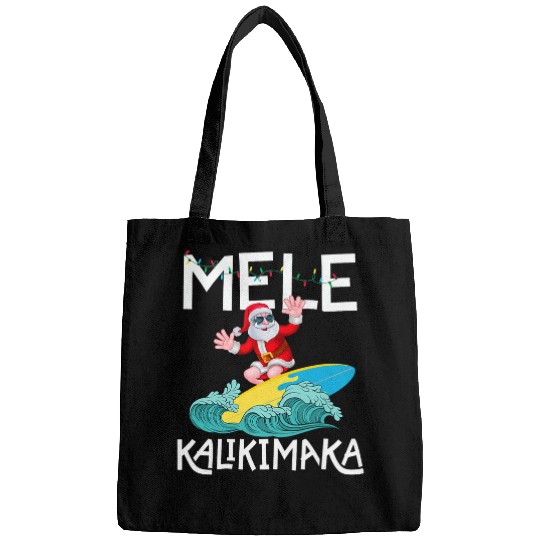 Surf Life Mele Kalikimaka Hawaiian Christmas Hawaii Santa Surfing Bags