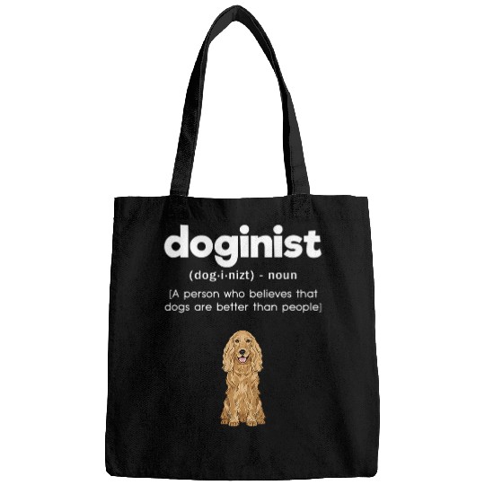 English Cocker Spaniel Yellow Doginist Definition Dog Lover Bags