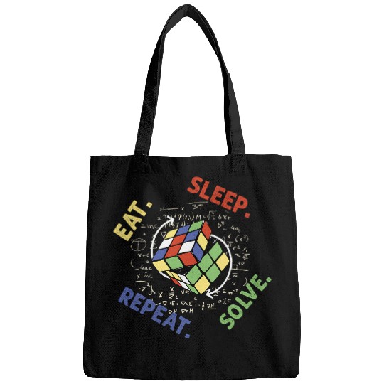 Eat Sleep Solve Repeat Math Speed Cubing Genie Cube 212 Bags